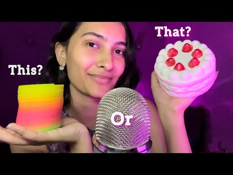 ASMR This OR That? Decision Making Trigger | What will you Choose?