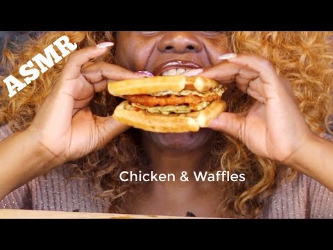 Trying Chic' And Waffles ASMR Eating Sounds | Spirit Payton