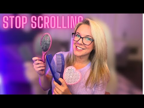 ASMR Hair Brushing for SLEEP 😴 Layered SOUNDS BRAIN MASSAGE POV PERSONAL ATTENTION for RELAXATION 🥱