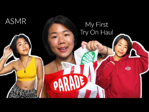 ASMR | Parade Haul ♡ Try On ♡ (Fabric Sounds, Whispering, Show & Tell...)