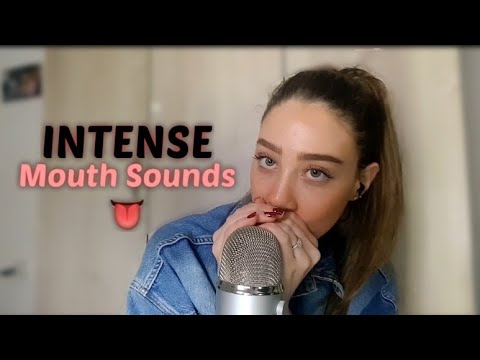 Intense Mouth Sounds👅💦 (tongue fluterring, tongue slurping) | ASMR