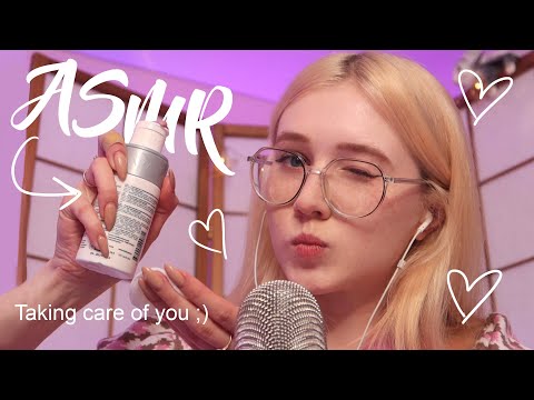 ASMR taking care of you 🎤 makeup relaxing sounds