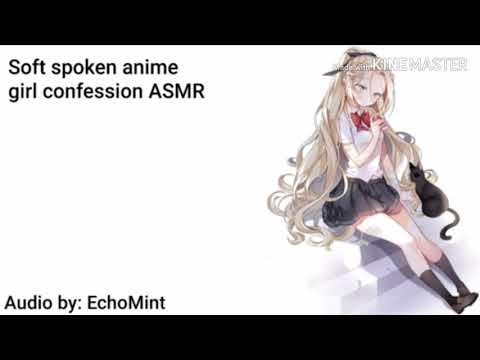 Soft spoken confession asmr| Anime | Roleplay