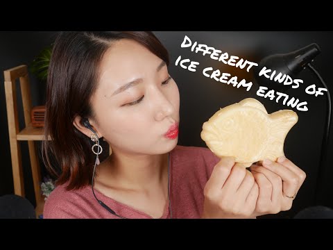 [English ASMR] Different kinds of Korean Ice cream eating sound3🍦 | ear-to-ear whispering