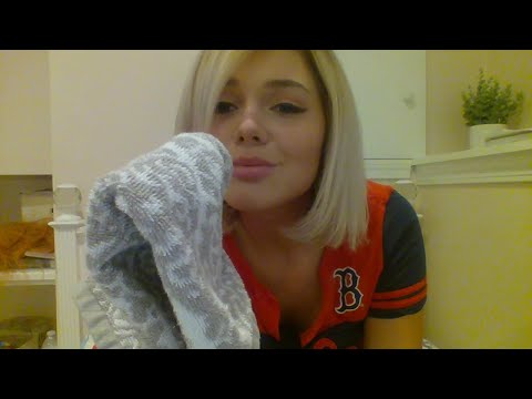 ASMR Mommy washing son's face / hand movements/washcloth, up close and personal attention
