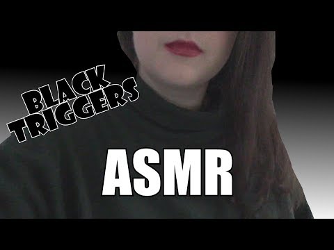 ASMR - SCHWARZE Trigger zum EINSCHLAFEN - Black Triggers for SLEEP 🖤 german/deutsch