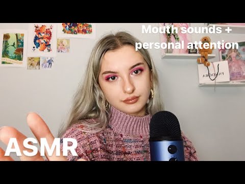 ASMR: mouth sounds + personal attention to help you sleep 😴✨