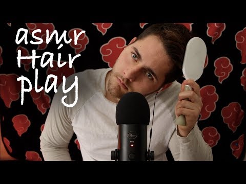ASMR Relaxing Hair Play For Sleep (Brushing, Scratching, Combing, Male)