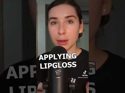 ASMR Applying Lip Gloss | #shorts