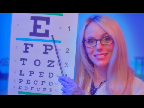 ASMR Doctor Roleplay 👩‍⚕️  Eye Exam, Ear Cleaning, Scalp Treatment, and Cranial Nerve Check-Up