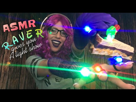 ASMR RAVER GIVES YOU A LIGHT SHOW TO CALM YOUR  a n x i e t y