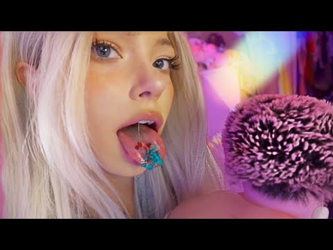 ASMR | Wet Candy Mouth Sounds ~ (MIC AT 100% SENSITIVITY)