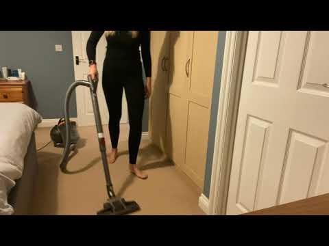 ASMR Cleaning - Just Vacuuming White Noise Barefoot No Talking