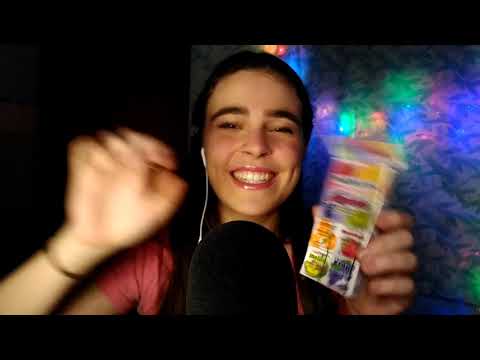 ASMR - Bubble Gum Chewing, Tapping sounds And More