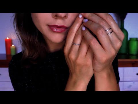 ASMR Up Close Hand Movements Whispering | Layered Sounds