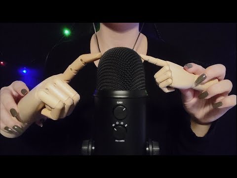 ASMR - Microphone Scratching With Wooden Hands [No Talking]