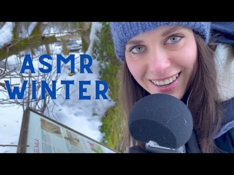 ASMR winter ❄ | Snow and icy triggers | Relax and get sleepy 💤