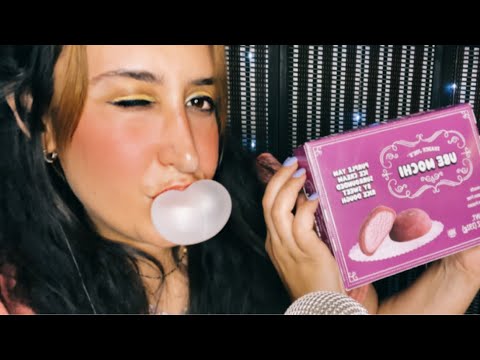 Trader Joe’s HAUL // ASMR GUM Chewing, Blowing/ Fast Tapping/ Crinkles/ Whispered Ramble