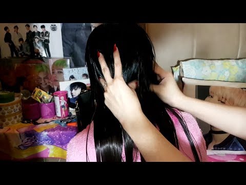 ASMR Hair Shampoo | Scalp Massage | Hair Brushing 머리 샴푸 완화