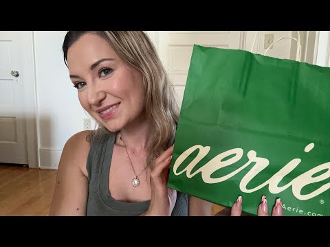 ASMR Collective Haul (Aerie, Amazon, Target) | Gentle Whispering, Tapping & Scratching 😴