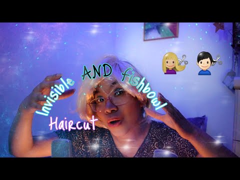 ASMR: GIVING YOU A HAIRCUT - but it's INVISIBLE & FISHBOWL! (Layered Sounds & Whispers)👱💇 [Binaural]