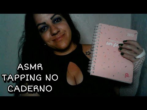 ASMR-TAPPING NO CADERNO #asmr #sonsdeboca #asmr_brasil #rumo3k #tapping