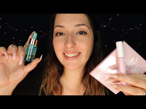ASMR ● Testing Beauty Products on You ● Makeup Skincare ● Tarte Cosmetics ● Personal Attention