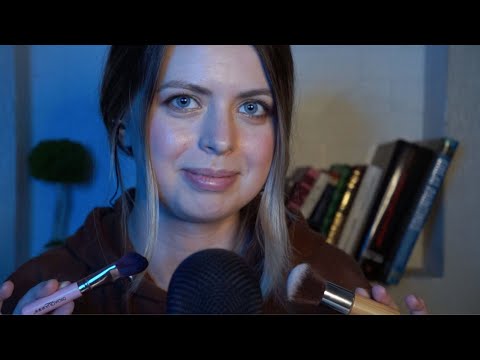 [ASMR] Brush you to sleep with two different brushes | Personal attention, brush