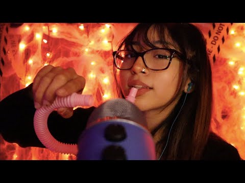 [ASMR] Mouth Sounds With A Tube?🫦