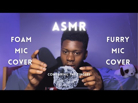 ASMR Comparing Deep Sleep Triggers with Foam Mic Cover and Furry Mic Cover #asmr