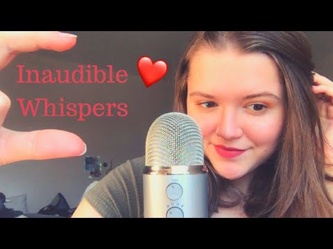 ASMR FAST INAUDIBLE WHISPERS~ With Mouth Sounds & Hand Movements 💕