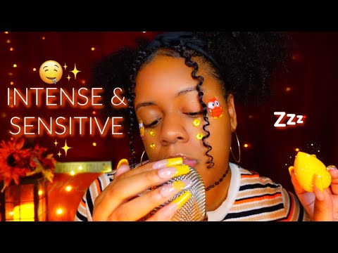 ASMR ✨MOUTH SOUNDS AT 100% INTENSITY & SENSITIVITY 🔥🤤 + PERSONAL ATTENTION ♡✨ (YOU WILL MELT!😴)