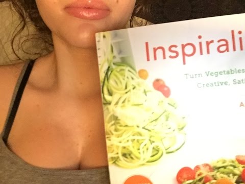 ASMR- inaudible whisper/ finger licking/ page turning of cook book