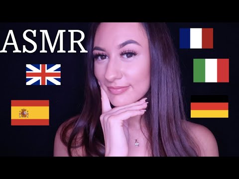 ASMR in 5 Languages! (Trigger Words & Close-Up Whispers)