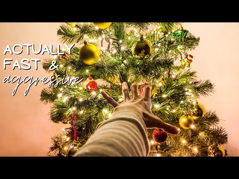 ACTUALLY ⚡ aggressive ⚡ tapping around my house (Christmas edition) (asmr)