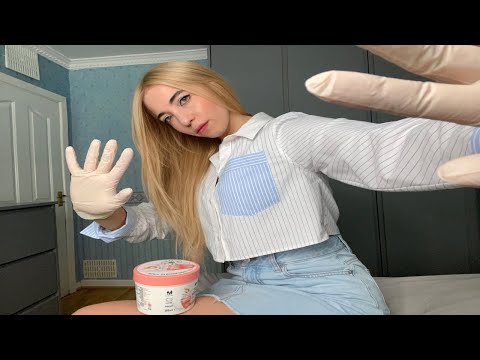 ASMR Helping You Relieve Your Tension with Glove Massage