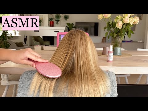 ASMR | Styling My ADORABLE 5 Year Old Sister's Hair 💖 hair play, brushing, straightening, no talking