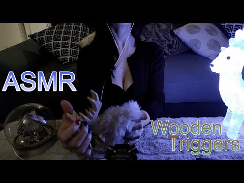 ASMR Wooden Triggers #01 | Scratching Tapping... [no talking]