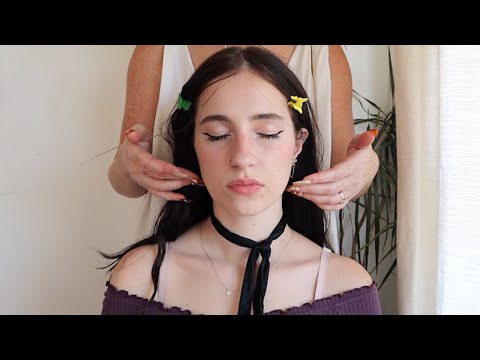 ASMR Massage & Face Tracing (whisper)
