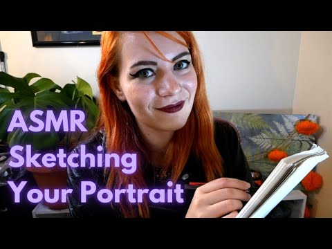 ASMR Sketching Your Portrait | Soft Spoken Personal Attention RP