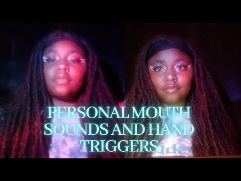 ASMR | Closeup Mouth Sounds  & Hand Triggers