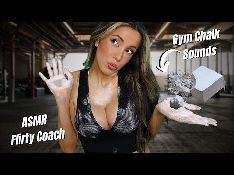 ASMR Your COACH Wants to KISS You 💋 LOTS of GYM CHALK Breaking + Crushing Sounds | Soft Spoken