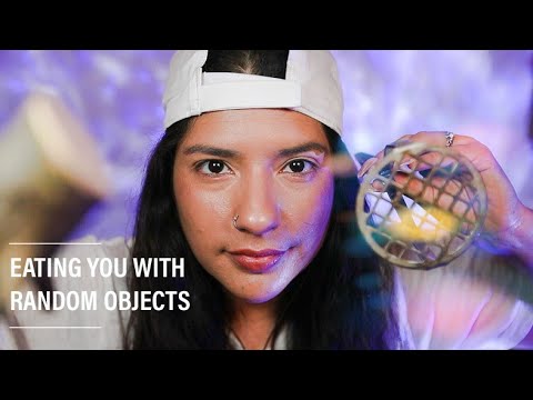 ASMR EATING YOU WITH RANDOM OBJECTS | Mouth Sounds Galore 🍴