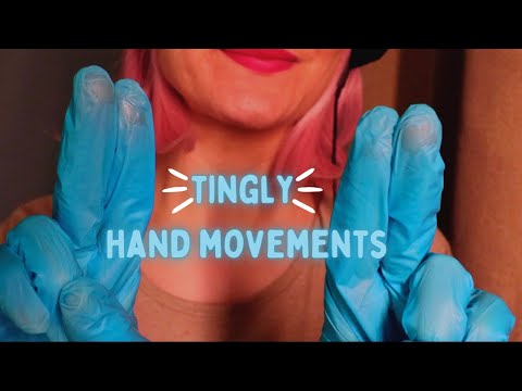 ASMR Tingly Hand Movements With Gloves (face touching, gloves sounds)