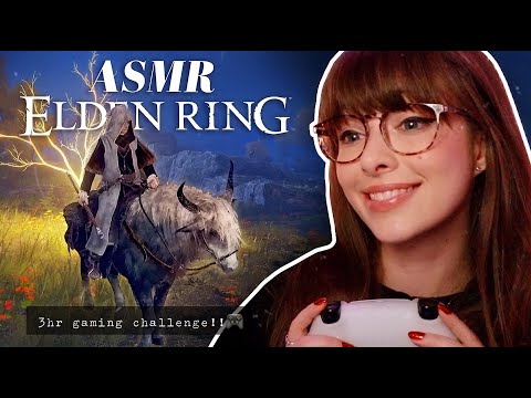 ASMR ⚔️ 3hr Elden Ring Gaming Challenge COMPILATION! 🎮  Whispered Adventure & Clicky PS5 Buttons!