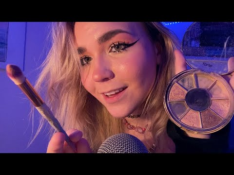 ASMR Doing Your Makeup 💄 *no talking, personal attention, tapping, unintelligible"