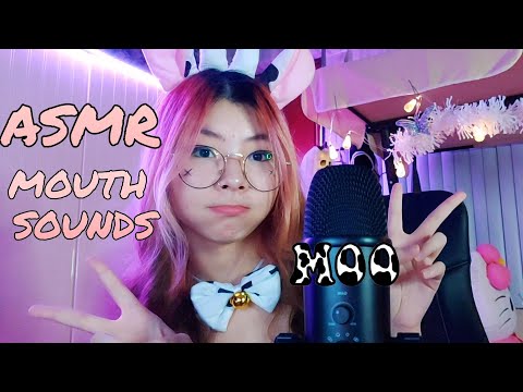 ASMR💖Mouth Sounds,Tape,Sticky Sounds,Tapping,Inaudible Whispering,Trigger Words