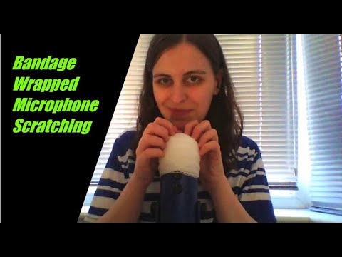 ASMR Mic Scratching with Bandage Wrapped Microphone (Fabric Scratching Sounds - Minimal Talking)