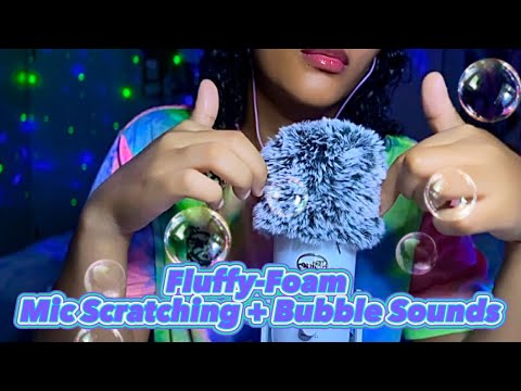 Fluffy & Foam Mic Scratching with bubble popping sounds (check the description) ⬇️