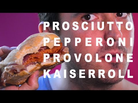 ASMR TRIPLE P Kaiser Roll : Prosciutto Pepperoni Provolone  Sandwich 먹방